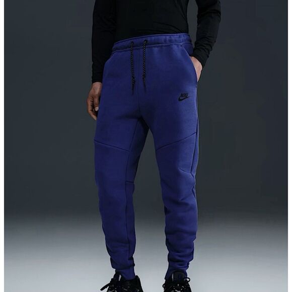 Nike Tech Men's Fleece Joggers. Deep Night. SIZE M - HV0959-539 - Picture 1 of 5